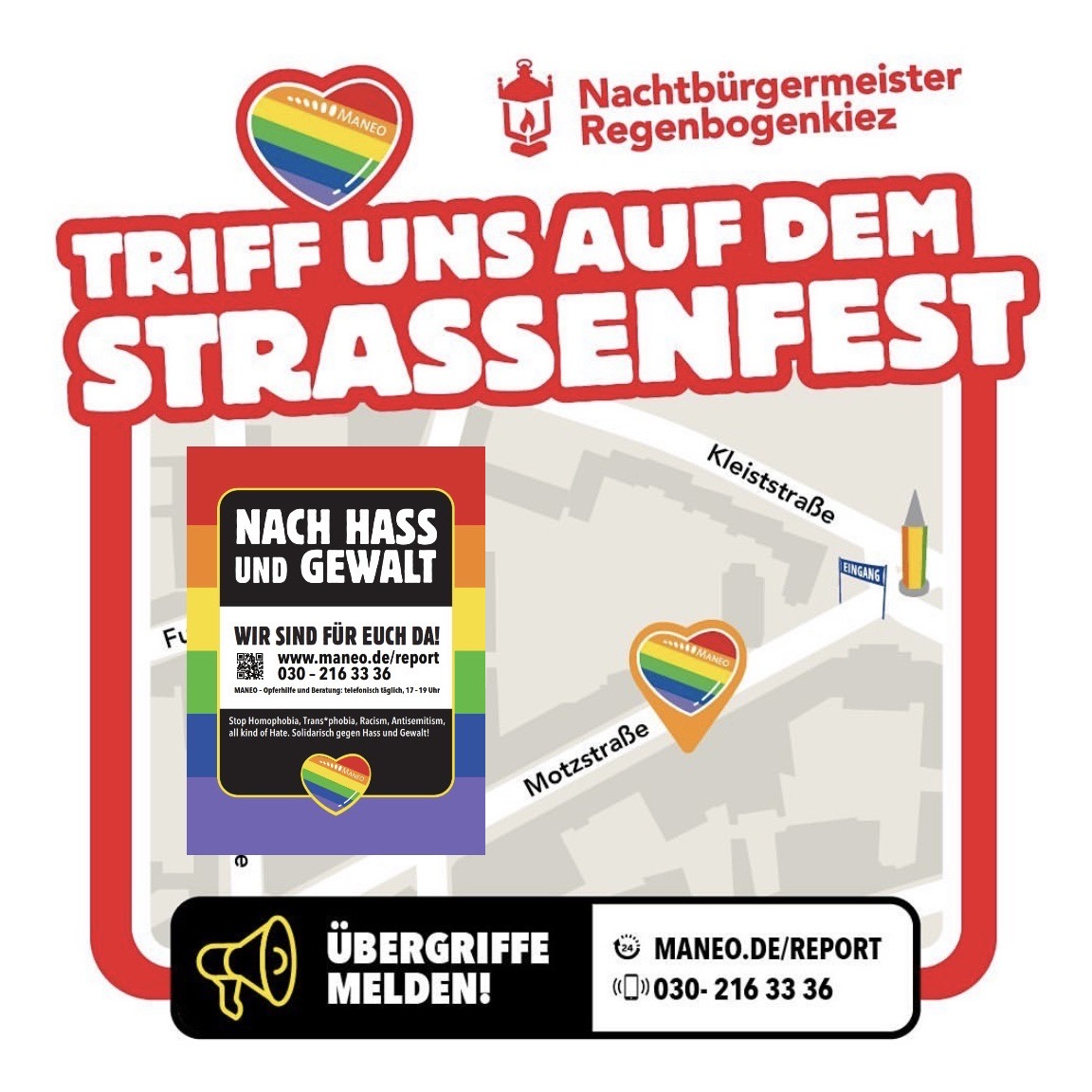 MANEO verlängert Erreichbarkeitszeiten zum Straßenfest